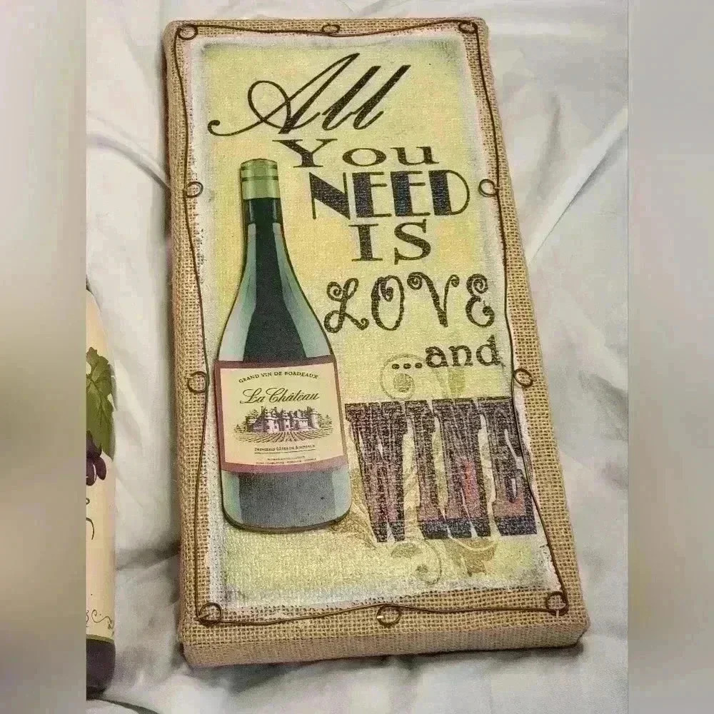 Wine Bottles and Canvas Decor - Picture 6 of 8
